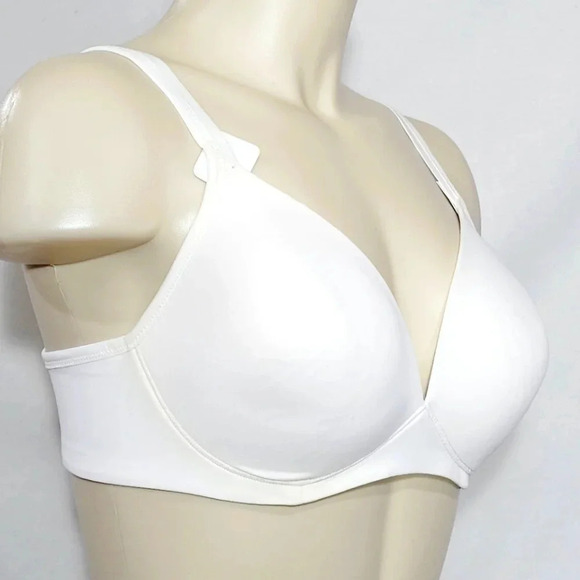 38D Warners 1298 Elements Of Bliss Wire-Free Bra White‎ NWT - Picture 2 of 3